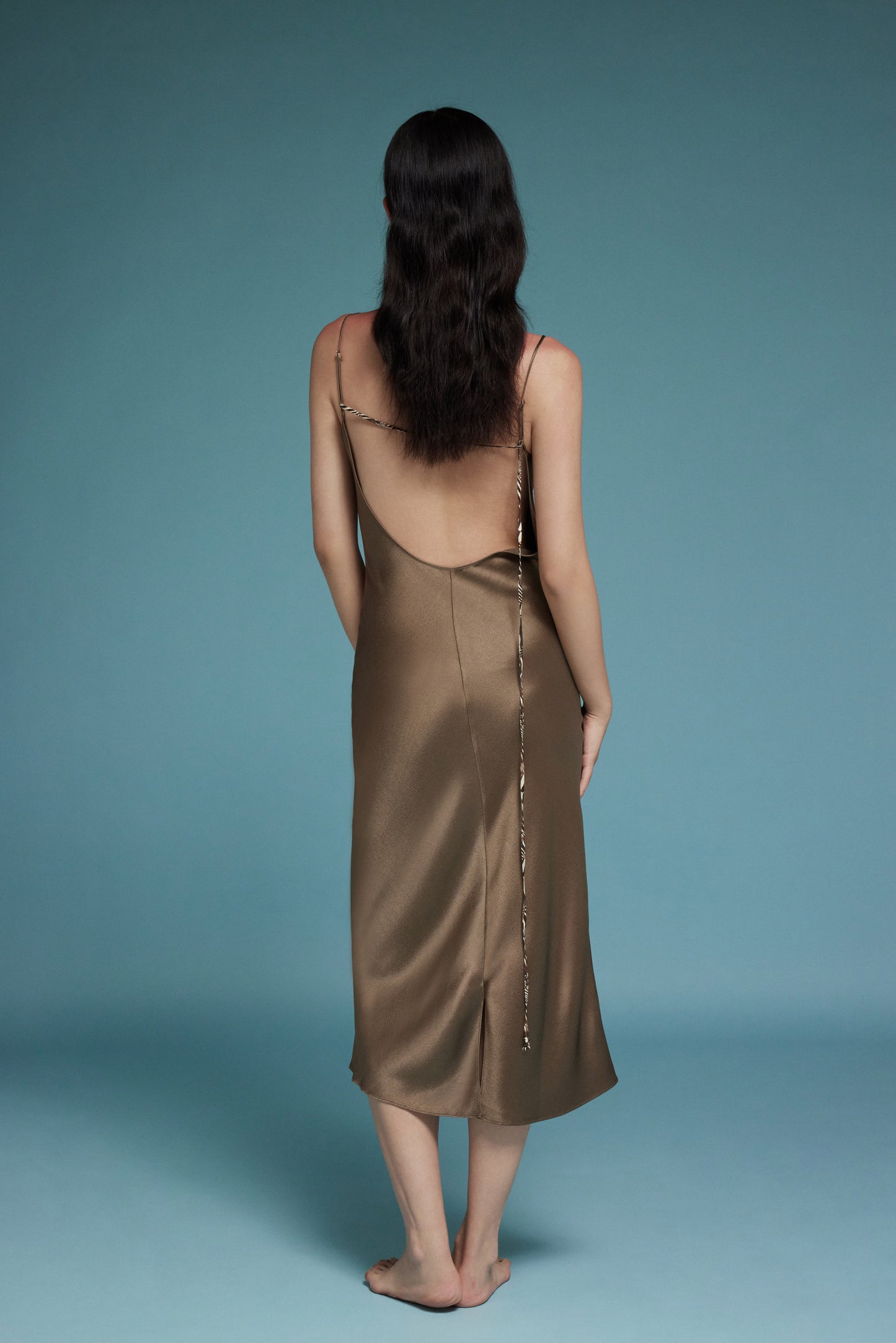 Silk Collaging Dress