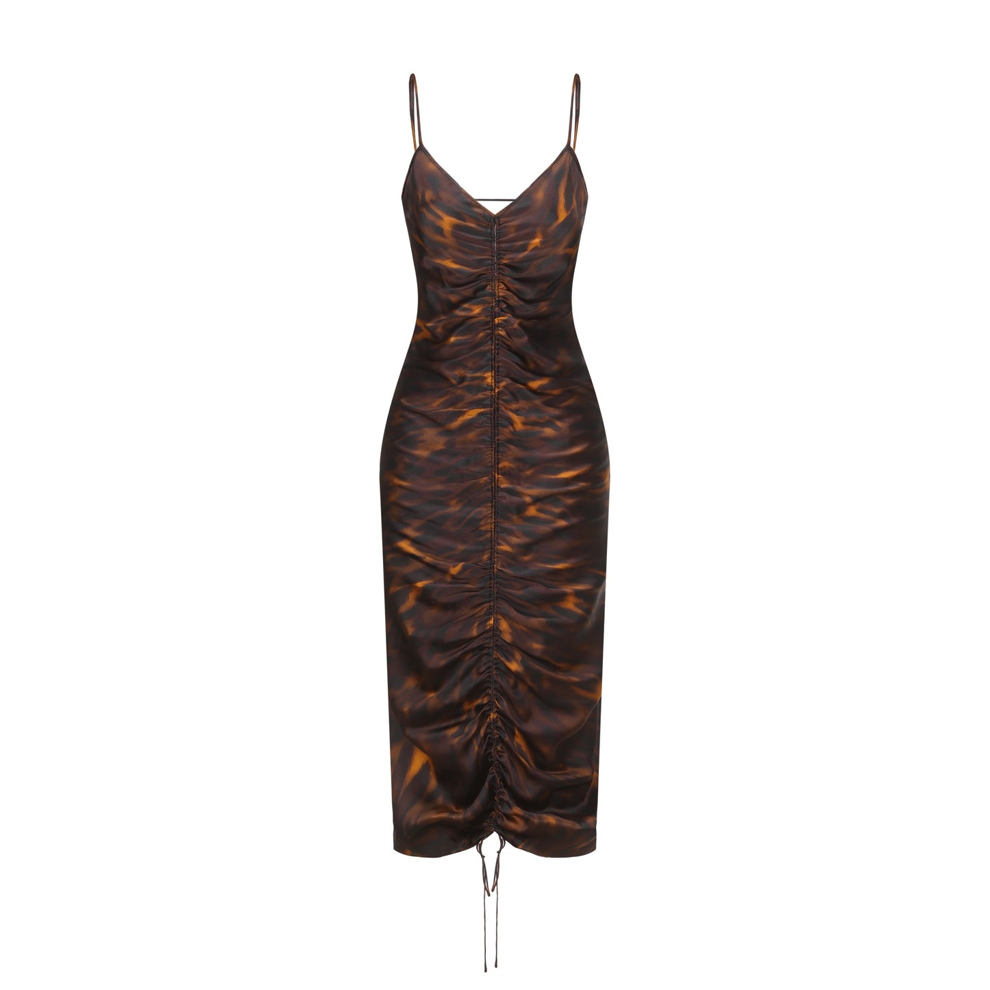 Leopard-print Silk Dress