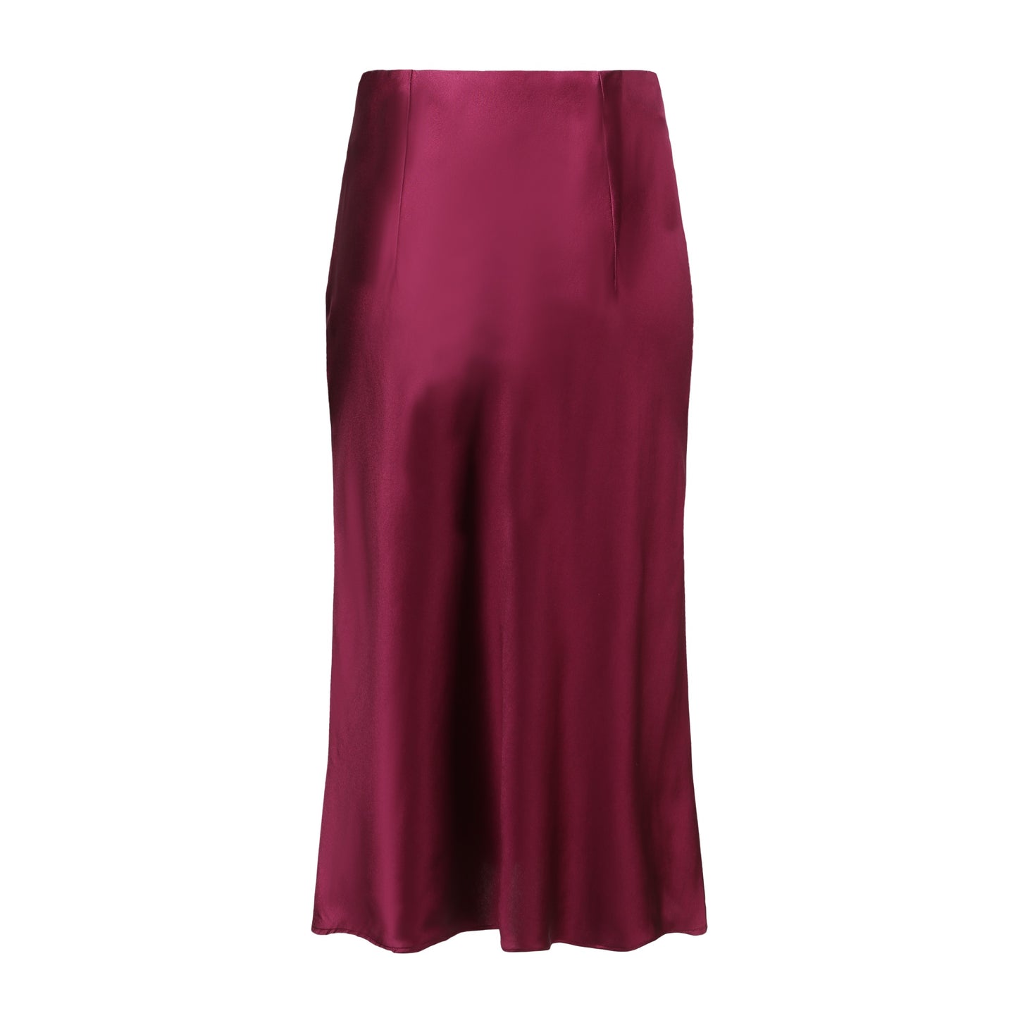 Silk swing skirt