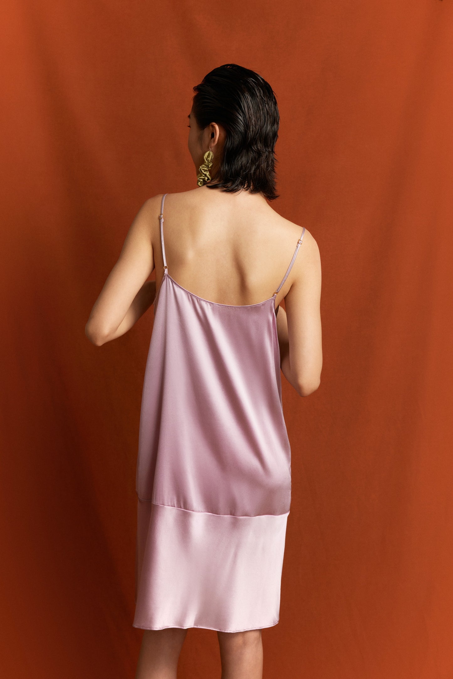 Silk Split Dress